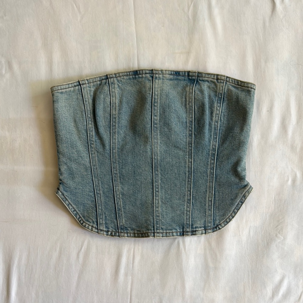 Denim Forum Light Blue Denim Top
